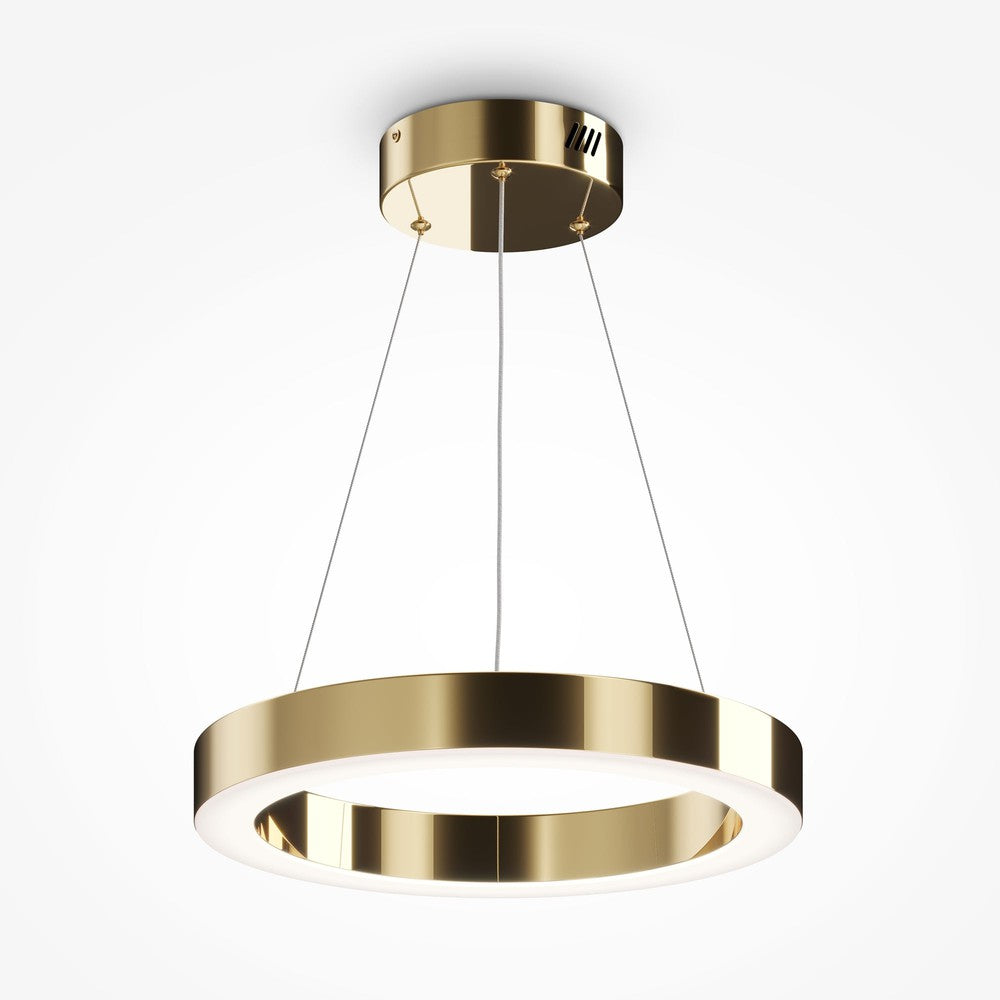 Saturno Pendant Lamp With Brass Styling - Small-Maytoni-South Charlotte Fine Lighting