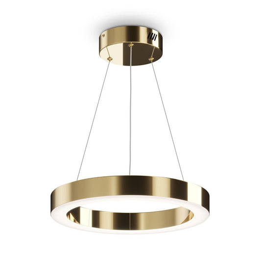 Saturno Pendant Lamp With Brass Styling - Small-Maytoni-South Charlotte Fine Lighting