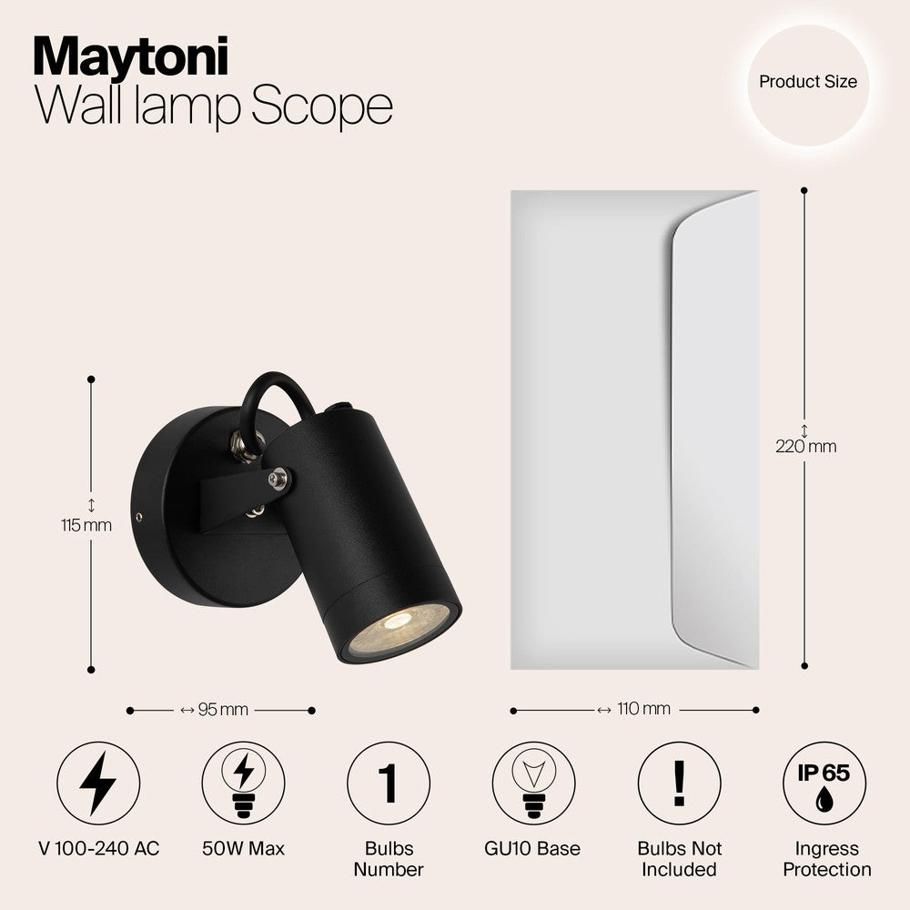 Scope Wall Lamp Spotlight-Maytoni-South Charlotte Fine Lighting