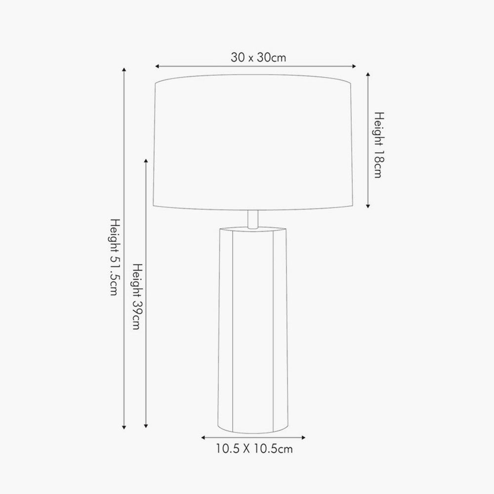 Sizes for table lamp living room