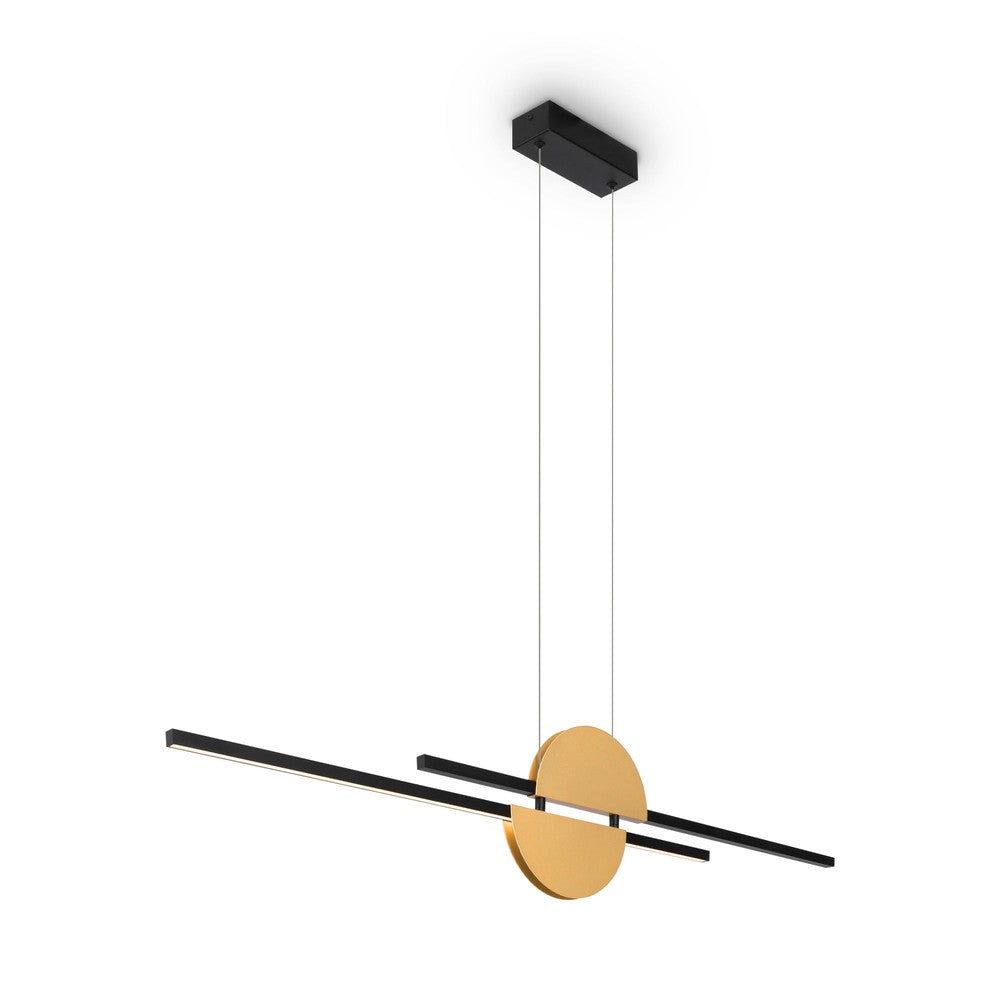 Skyline Pendant Lamp With Black And Gold Styling-Maytoni-South Charlotte Fine Lighting