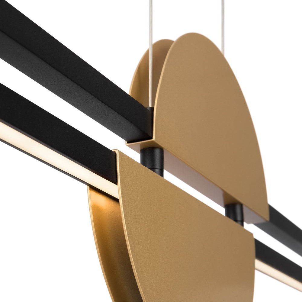 Skyline Pendant Lamp With Black And Gold Styling-Maytoni-South Charlotte Fine Lighting