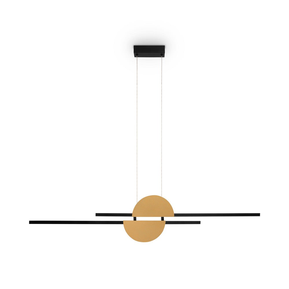 Skyline Pendant Lamp With Black And Gold Styling-Maytoni-South Charlotte Fine Lighting