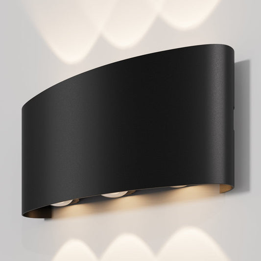 Strato Wall Light Black Six Beams-Maytoni-South Charlotte Fine Lighting