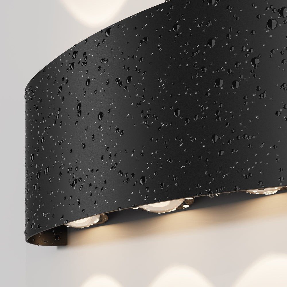 Strato Wall Light Black Six Beams-Maytoni-South Charlotte Fine Lighting