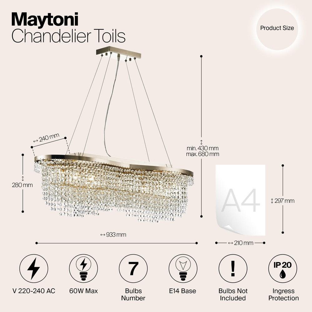 Toils Chandelier-Maytoni-South Charlotte Fine Lighting