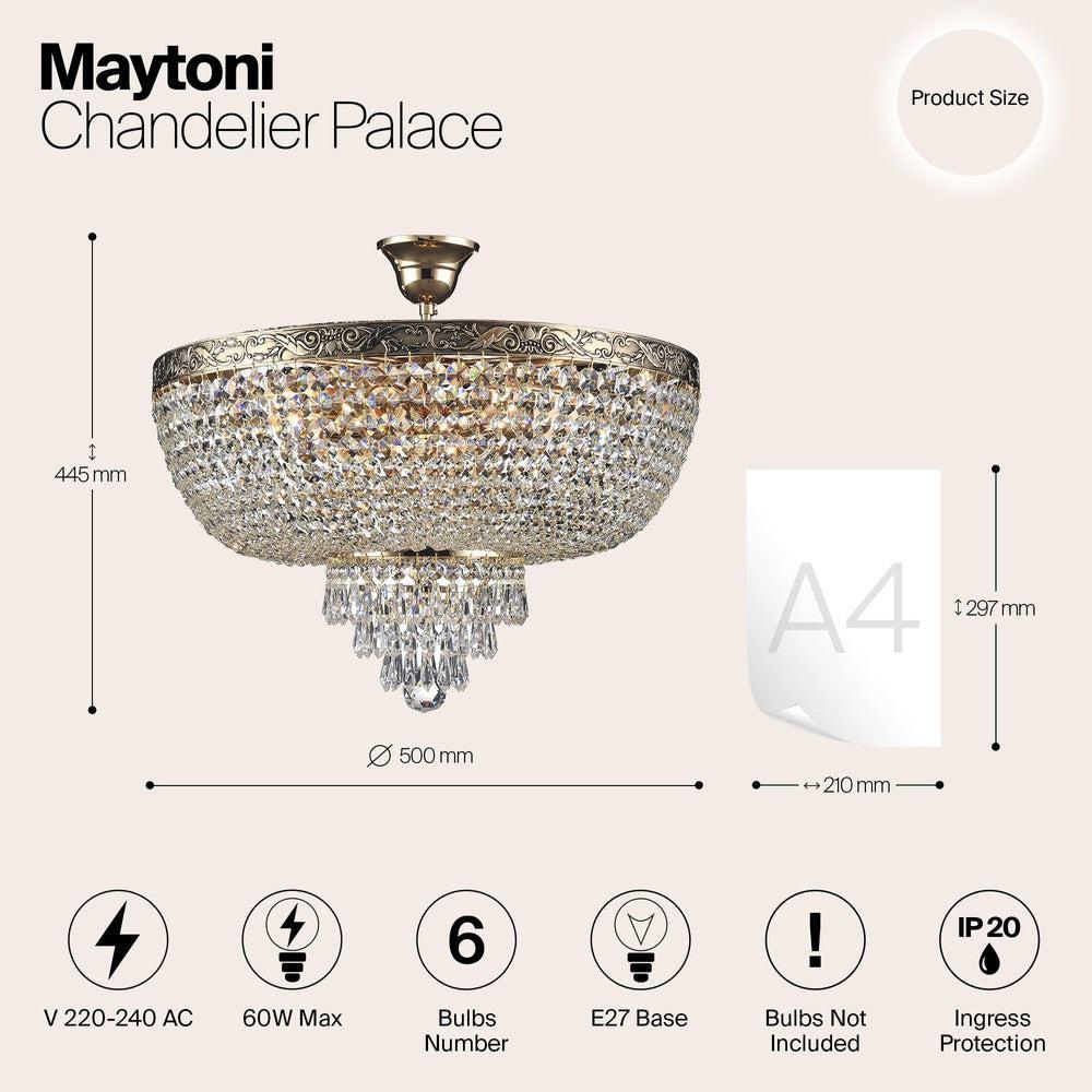 Palace Chandelier Antique Gold-Maytoni-South Charlotte Fine Lighting