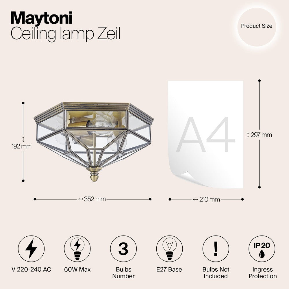 Zeil Ceiling Lamp-Maytoni-South Charlotte Fine Lighting