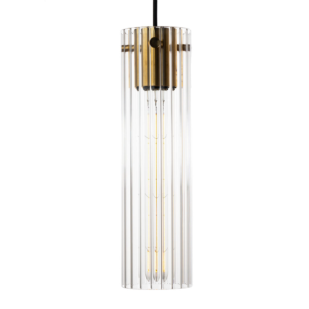 Temple ribbed glass pendant lighting sold by South Charlotte Fine Lighting