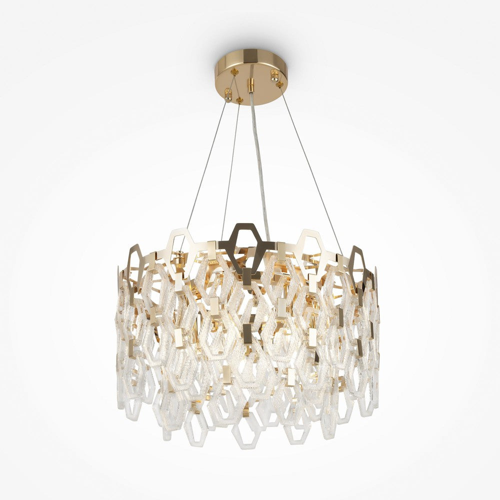 Tissage Chandelier With Gold Styling-Maytoni-South Charlotte Fine Lighting