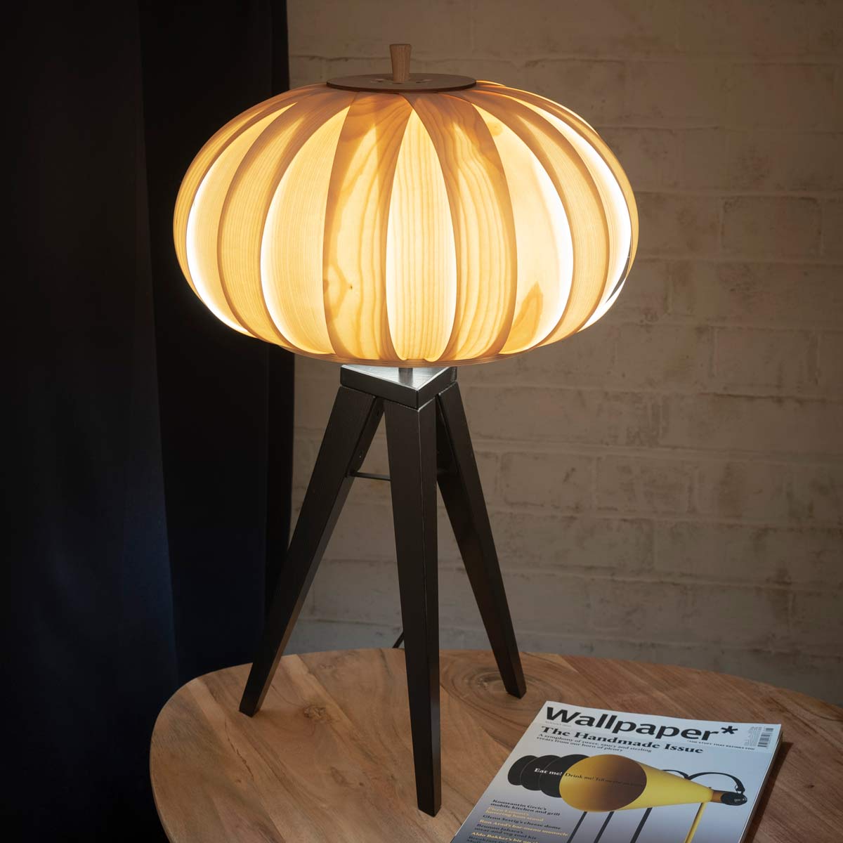 Tripod table lamp made by Storm Furniture and sold by South Charlotte Fine Lighting