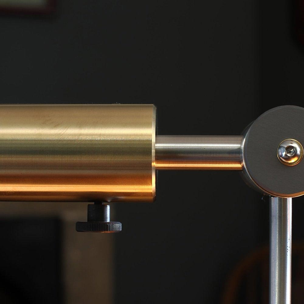Brass detail on luxury balance lamp sold by South Charlotte Fine Lighting