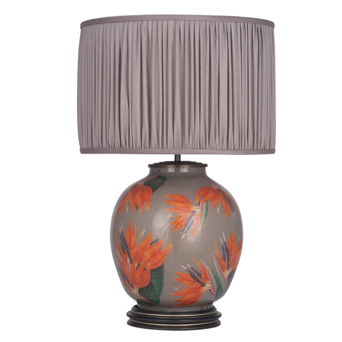 Unique table lamp with cylinder lampshade