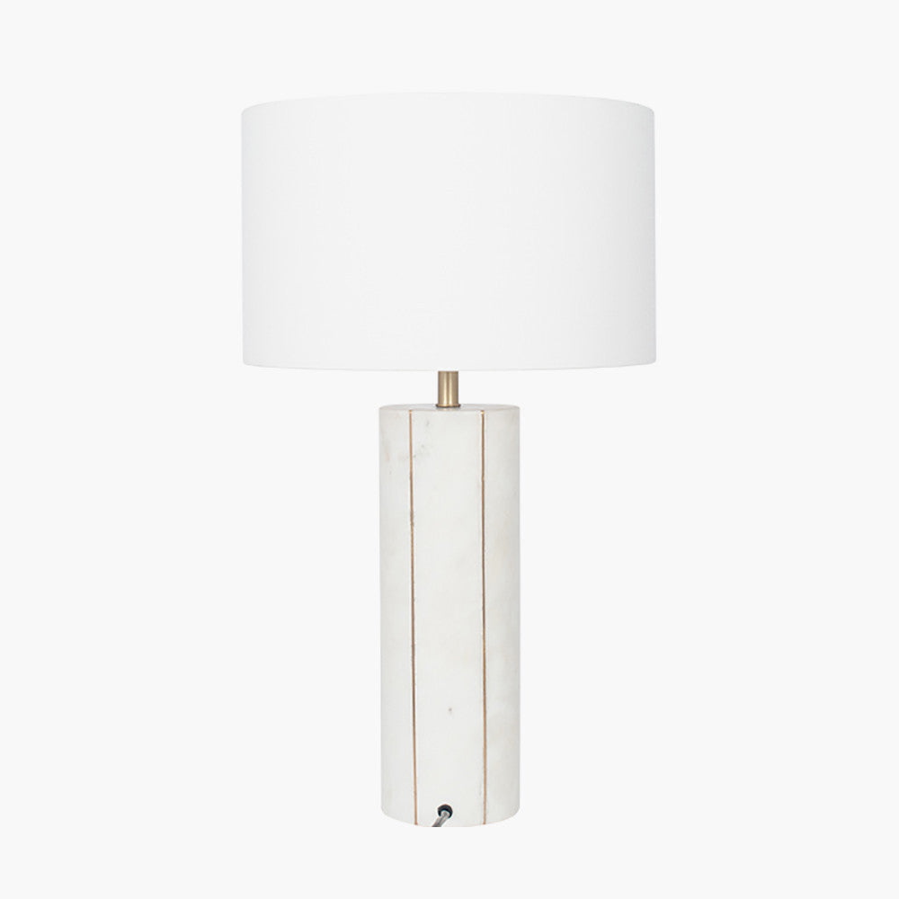 The Venetia table lamp living room comes with a white lampshade
