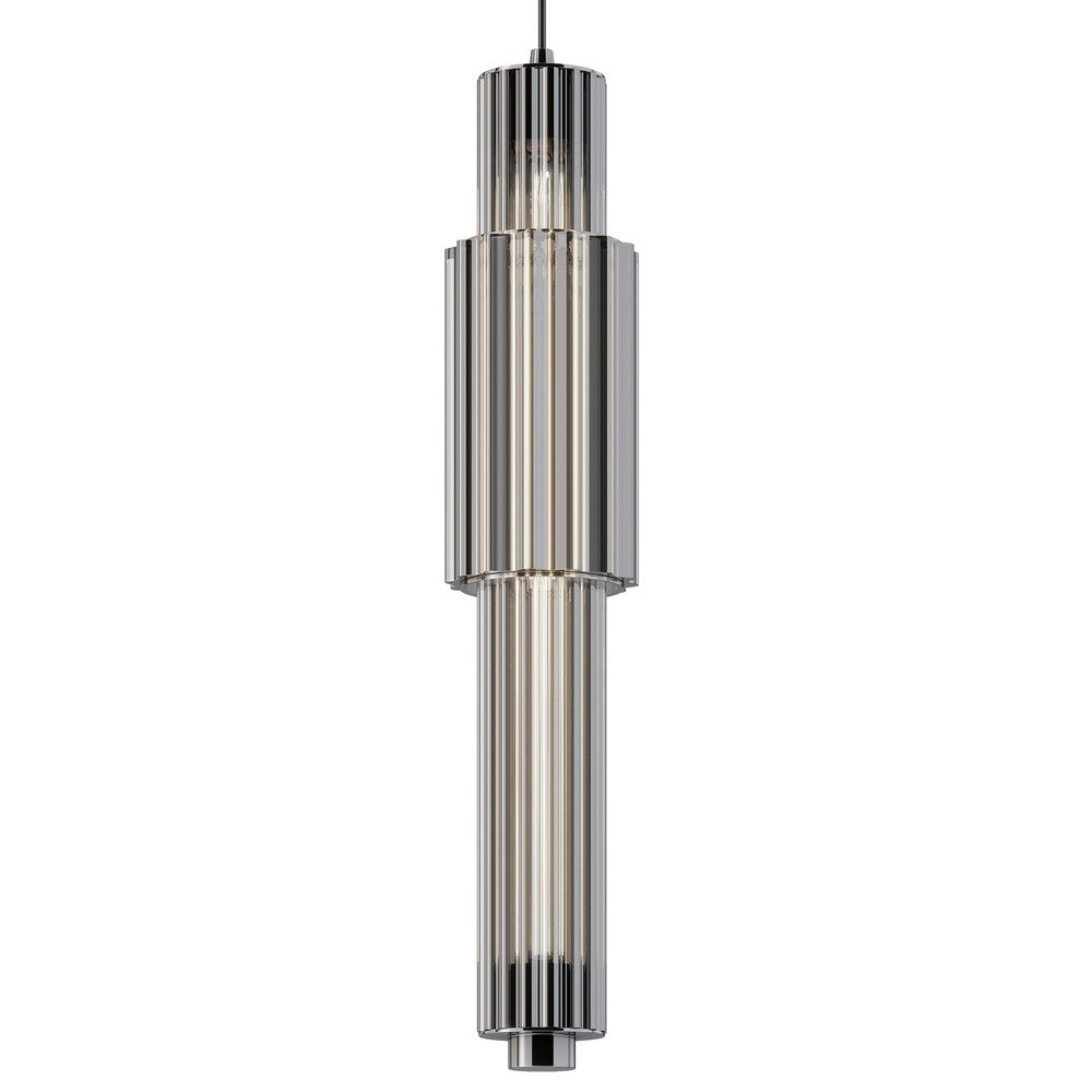 Verticale Pendant Lamp With Chrome Styling Dark-Maytoni-South Charlotte Fine Lighting