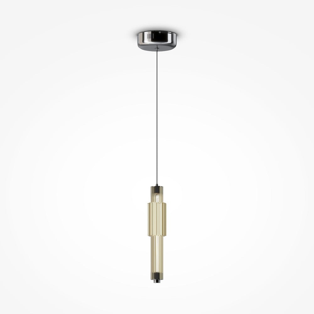 Verticale Pendant Lamp With Chrome Styling-Maytoni-South Charlotte Fine Lighting