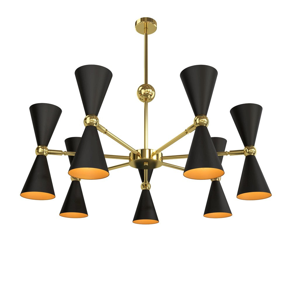 Vesper Chandelier With Gold Styling-Maytoni-South Charlotte Fine Lighting