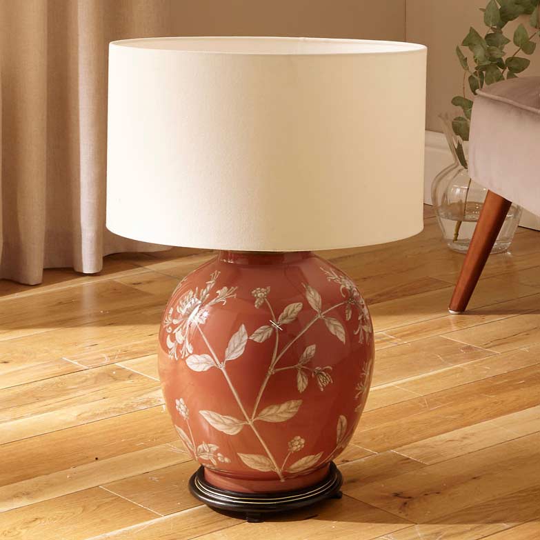 Victorian-style table lamp by Jenny Worrall and sold by South Charlotte Fine Lighting