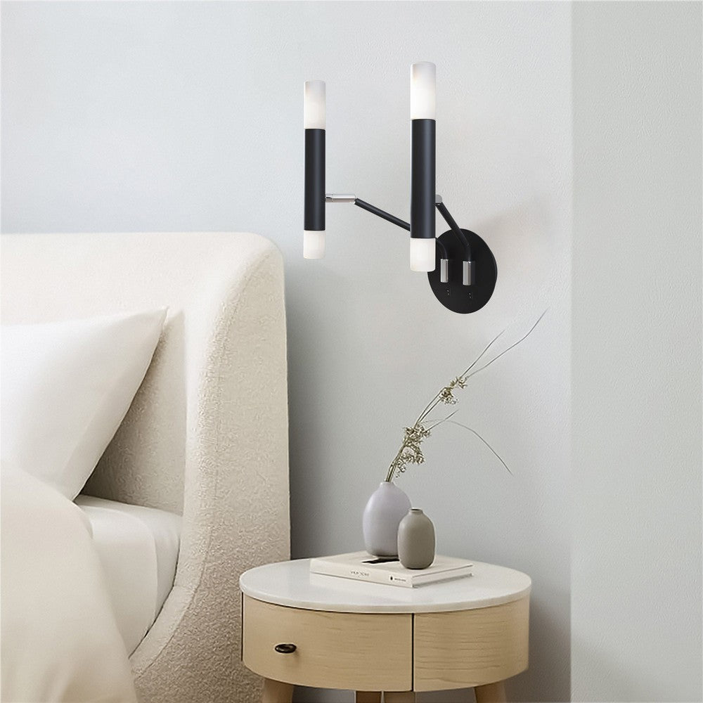 Vigo Wall Lamp In Black-Maytoni-South Charlotte Fine Lighting