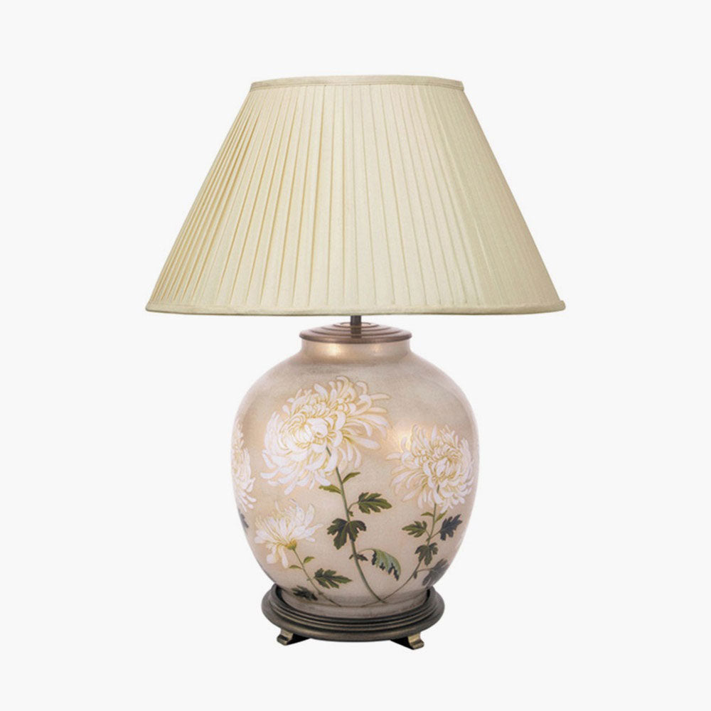Vintage-style table lamp with empire style shade