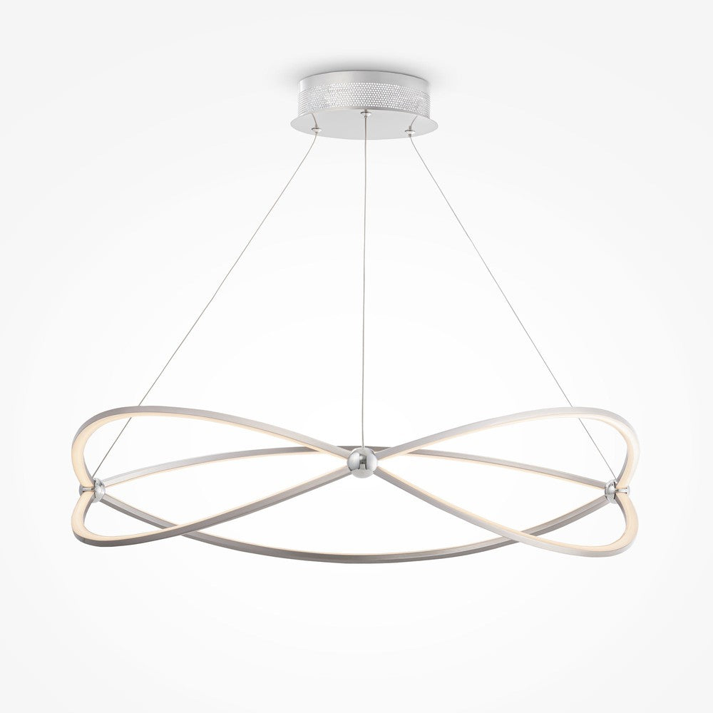 Weave Pendant Lamp With Nickel Styling-Maytoni-South Charlotte Fine Lighting