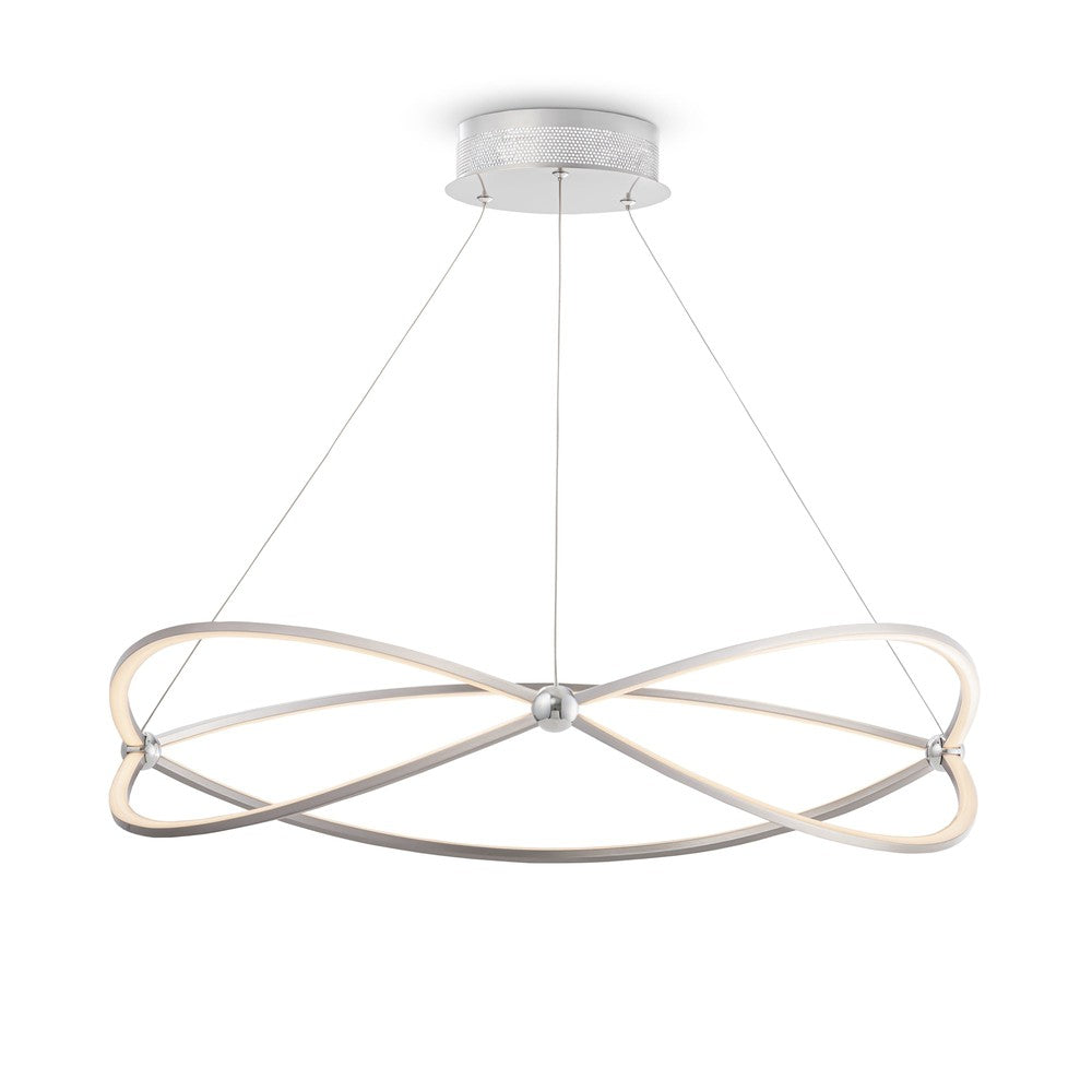 Weave Pendant Lamp With Nickel Styling-Maytoni-South Charlotte Fine Lighting