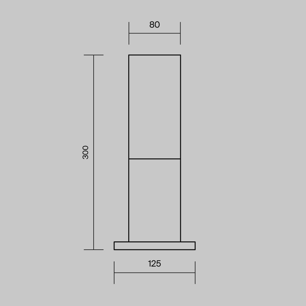 Willis Ground Light Grey-Maytoni-South Charlotte Fine Lighting