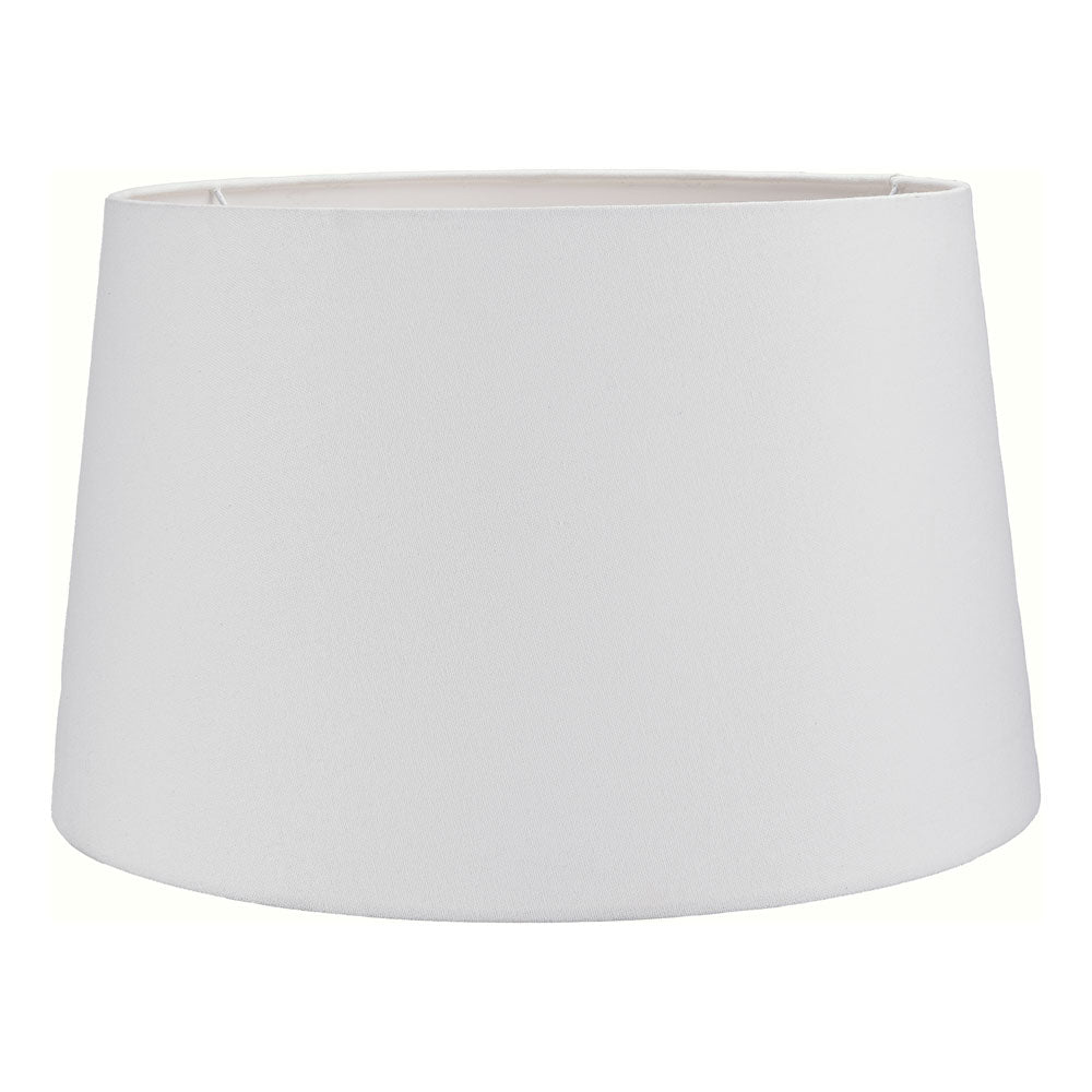 Winston white lightshade is shown here lit and is sold by South Charlotte Fine Lighting