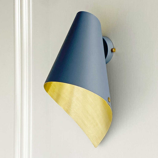 ARCFORM ARC Wall Light in grey and brushed brass, supplied by South Charlotte Fine Lighting