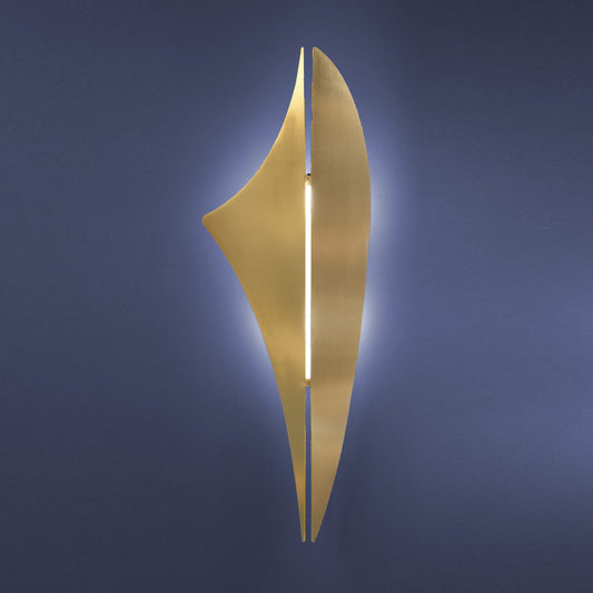 Luxury REY Wall light in brushed brass, supplied by South Charlotte Fine lighting