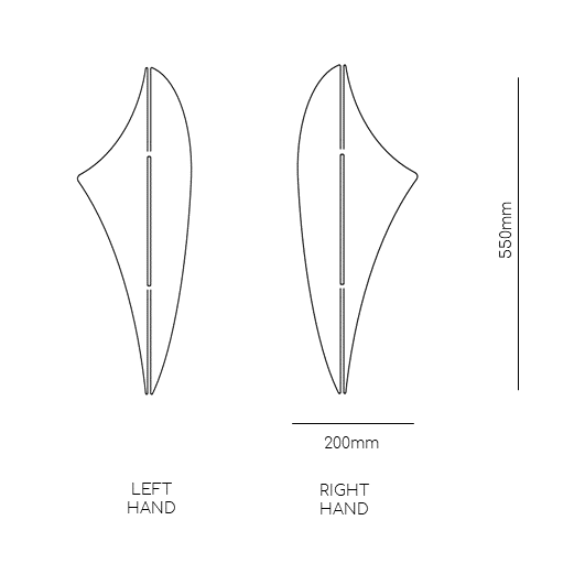 Lighting sizes for ARC Wall Lights in Standard and Maxi sizes, supplied by South Charlotte Fine Lighting