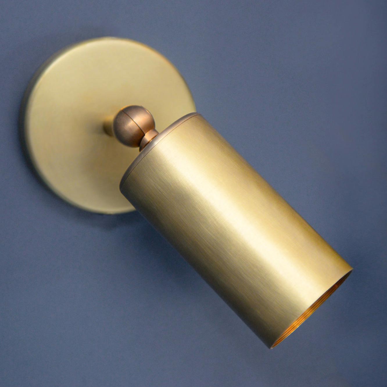 Arcform VIDERE in brushed brass, can be used as a bedroom wall light, supplied by South Charlotte Fine lighting